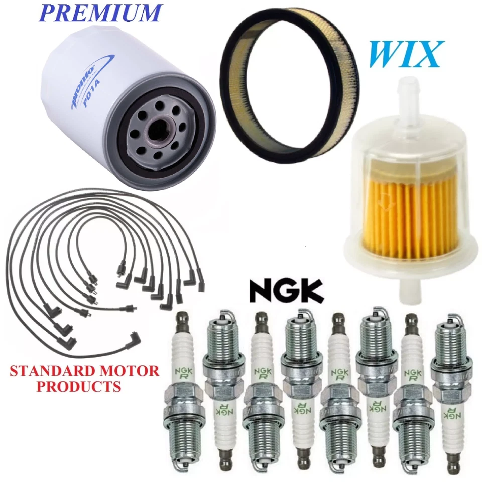 Tune Up Kit Filters Wire Spark Plugs For CHRYSLER NEWPORT V8; 6.3L 1970-1971 - Image 1 of 1