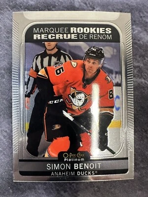 2021-22 O-Pee-Chee Platinum Marquee Rookies 235 Simon Benoit Anaheim Ducks - Image 1 of 2