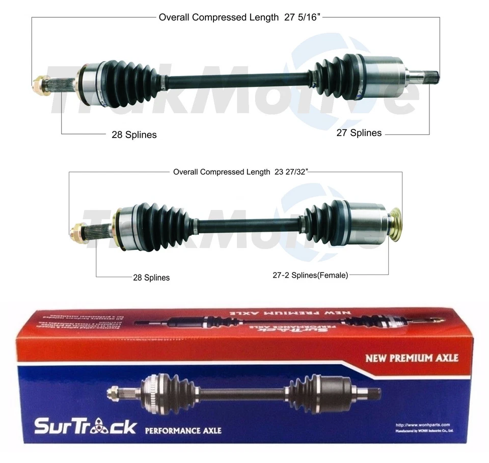 Комплект из 2 передних осевых валов SurTrack для Honda Civic 1,5 л 4 л с турбонаддувом - Изображение 1 из 1