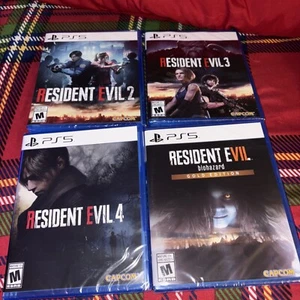 Resident Evil Lot (2,3,4 & Biohazard Gold Edition) (PS5) BRAND NEW SEALED - Picture 1 of 2