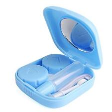 Mini Simple Contact Lens Travel Case Box Container Kit Set Holder With Mirror