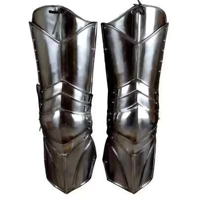 Disfraz de Pierna de Caballero Medieval Completo Acero Guardia Greves Set Armadura Gótica Halloween Foto 1 de 4