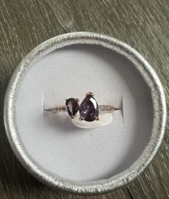 Anillo Bomb Party amatista oro rosa talla 7 Momentos de mí Foto 1 de 4