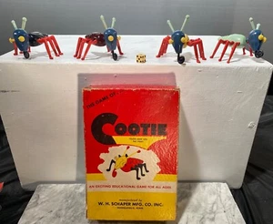COOTIE BUGS Vintage 1949 complete game set with Original Box! - Picture 1 of 4