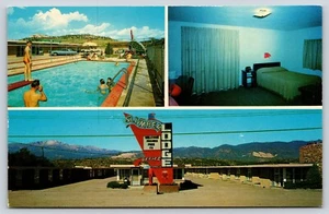 Colorado Colorado Springs Slumber Lodge Vintage Postcard - Picture 1 of 2