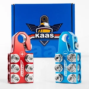 Terminales bateria rojo positivo azul negativo 12 vias para poste tipo SAE DIN - Bild 1 von 12