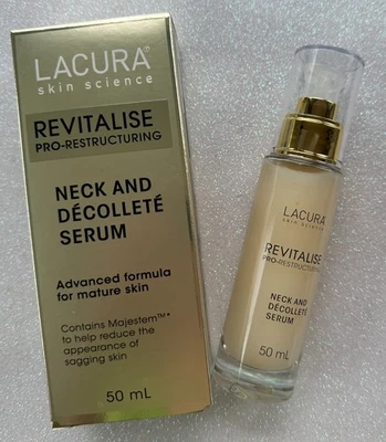 Lacura Revitalise Pro-Restructuring Neck & Décolleté Serum mature skin 50ml Sale - image 1 of 4