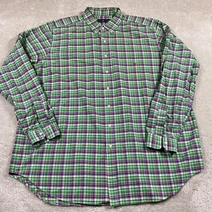 Ralph Lauren Hemd Herren 2XLT Tall Grün Kariert Langarm Knopfleiste Kragen - Bild 1 von 8