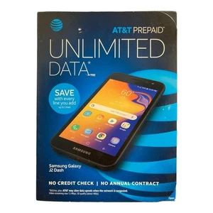 SAMSUNG Galaxy J2 Dash AT&T Prepaid Smartphone Unlimited Data - Picture 1 of 5