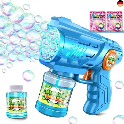 VANSKY Seifenblasenpistole Seifenblasenmaschine Kinder Seifenblasen Machine: LED Licht