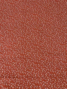 Unbranded Cotton Fabric 1.75 yards 42" Wide Red Cream Ditsy Small Floral - Picture 1 of 4