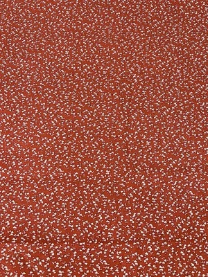 Unbranded Cotton Fabric 1.75 yards 42" Wide Red Cream Ditsy Small Floral - Image 1 of 4