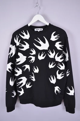 Sudadera Alexander McQueen MCQ Swallow Negra Blanca Talla L Diseñador Foto 1 de 4