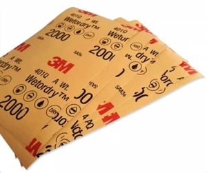 Hoja abrasiva 3M WETorDRY 401Q 2000 papel de lija de grano (50 hojas/paquete) - Imagen 1 de 4