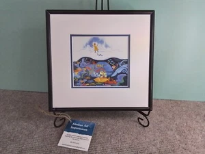 SCARY SEA Rie Munoz One-of-a-Kind Custom Framed & Matted Art Card - Picture 1 of 3