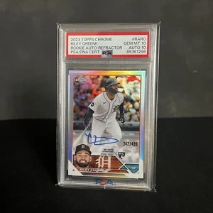 Riley Greene Rookie RC Auto PSA 10/10 2023 Topps Chrome Refractor /499 Tigers - Bild 1 von 2