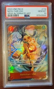 PSA 10 GEM MINT One Piece Nefeltari Vivi Kingdoms of Intrigue OP04-118 Alt Art - Bild 1 von 2