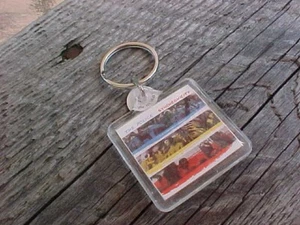 THE POLICE "SYNCHRONICITY" Acrylic Key Ring Album Cover 1983 NOS 2-Sided - Picture 1 of 4