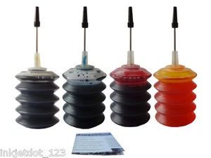 Inchiostro di ricarica 4x30 ml ND® per HP 63 xl OfficeJet 3830 3831 3832 3834 4650 4520 - Foto 1 di 1