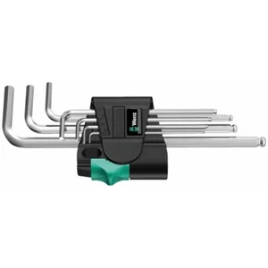 Wera Hex-Plus Chrome-Plated Long Shaft Metric L-Key Allen Wrench (7-Piece Set) - Picture 1 of 4