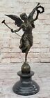 Art déco femme Nike victoire ange musée qualité qualité qualité bronze statue vente
