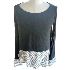 Bailey 44 Gray Pullover Sweater Blouse Top Style 409-D030 NWT$198 Large - Picture 1 of 12