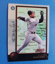 1998 BOWMAN CHROME EDGAR MARTINEZ #19 INTERNATIONAL PARALLEL SEATTLE MARINERS