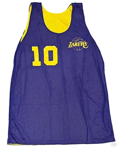 Vtg 80s Russell Norm Nixon Los Angeles Lakers Reversible Practice Used Jersey - Picture 1 of 6