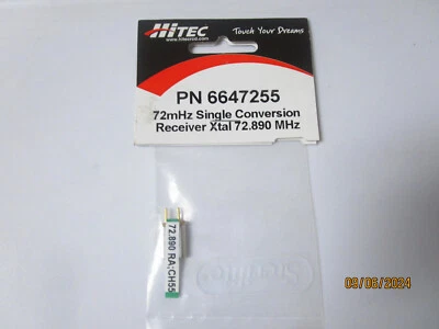 Receptor de conversión única Hitec 72Mhz AM/FM cristal CH55 72.890Mhz 6647255 Foto 1 de 4