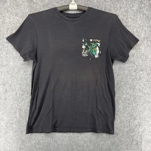 VANS Mens Short Sleeve Black T SHIRT SIZE Large L - front pocket - Picture 1 of 3