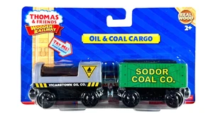 Thomas & Friends Ferrocarril de Madera Coche de Aceite y Carbón - Sellado Nuevo Stock Antiguo - Imagen 1 de 2