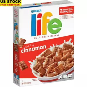 Cinnamon Cereal 3 Boxes Whole Grain Healthy Breakfast B Vitamins Fiber Low Fat - Picture 1 of 8