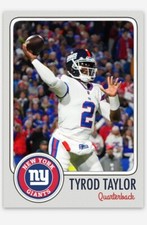 Tyrod Taylor NMT Custom Art  Football Card! New York Giants! QB!