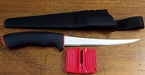 Rapala Normark Stainless Sweden Fillet Knife NEW w/ Sharpener & Sheath - Picture 1 of 4