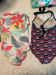 lot of 2 Girls Tea swim suit size 8 EUC - Picture 1 of 3