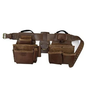 - 98-434 98434 17 Pocket Top Grain 4 Piece Pro-Framers Combo, Dark Tan - Picture 1 of 3