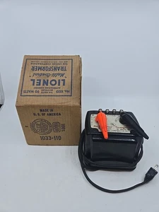 1950'S VINTAGE LIONEL #1033 O SCALE 90 WATT TRANSFORMER With Original Box - Picture 1 of 9