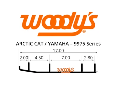 Woodys 8 дюймов твердосплавные бегуны Arctic Cat WAT-9975 - Изображение 1 из 2