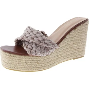 Olivia Miller Womens Purple Woven Wedge Heels Shoes 11 Medium (B,M) BHFO 7450 - Picture 1 of 3