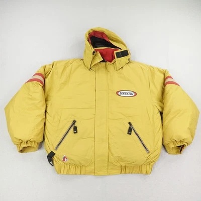 Chaqueta Tommy Hilfiger XL Amarilla Tabla Deportes Plumón Snowboard Abrigo Años 90 Foto 1 de 4