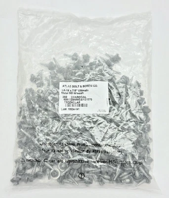 Bolsa de 250 tornillos hexagonales Atlas Ultima SD 1/4-14x7/8", 60817ZBN99BBPGY870 Foto 1 de 4