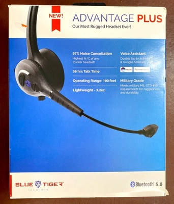 Blue Tiger Advantage Plus Wireless Bluetooth Professional Headset New - Image 1 of 4