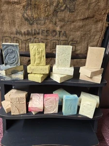 8 Bars Assorted Soap BULK LOT Goat's Milk/Shea Butter Handmade Homemade Lot #3 - Picture 1 of 9