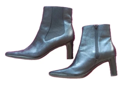 Predictions Chelsea 靴子 | 女式黑色皮革踝靴 | 尺码:6.5 — 第 1/4 张图片