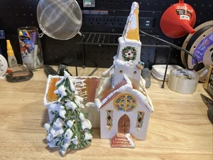 Rare Walter Brockmann The Steeple/Church. No Light. Snow Village Piece 1975. - Picture 1 of 8