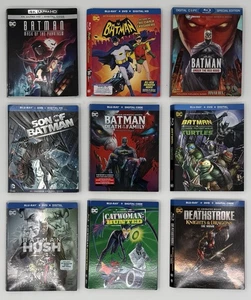 Batman Blu-ray SLIPCOVER ONLY Lot Turtles Hush Red Hood Death Son Of Phantasm DC - Picture 1 of 10