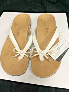 NWT VIONIC Rest Bella II Sandal white / Bow Tie, DD-5 - Picture 1 of 4