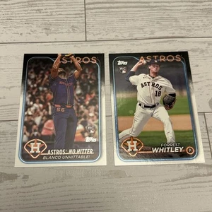 Serie Actualización Topps 2024 - Lo más destacado de la temporada Ronel Blanco y Forrest Whitley - Imagen 1 de 7