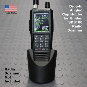 Custom Drop-In Car & Truck Cup Holder Mount for Uniden SDS100 Radio Scanner
