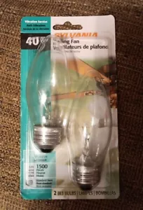 2 Sylvania Vibration Resistant 40W Ceiling Fan B13 Bulbs - Picture 1 of 2